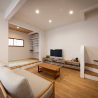 木の温もりが広がるお家